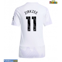 Manchester United Joshua Zirkzee #11 Auswärtstrikot Frauen 2025-26 Kurzarm